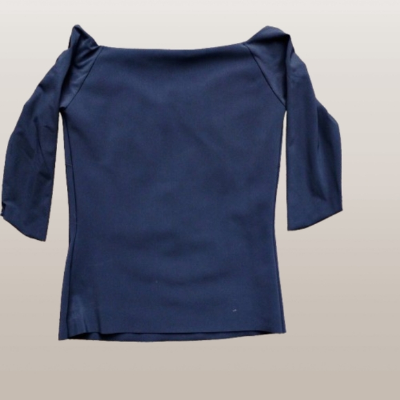 New Chiara Boni Black Fitted Top Made in Italy | Size Small - Picture 6 of 6